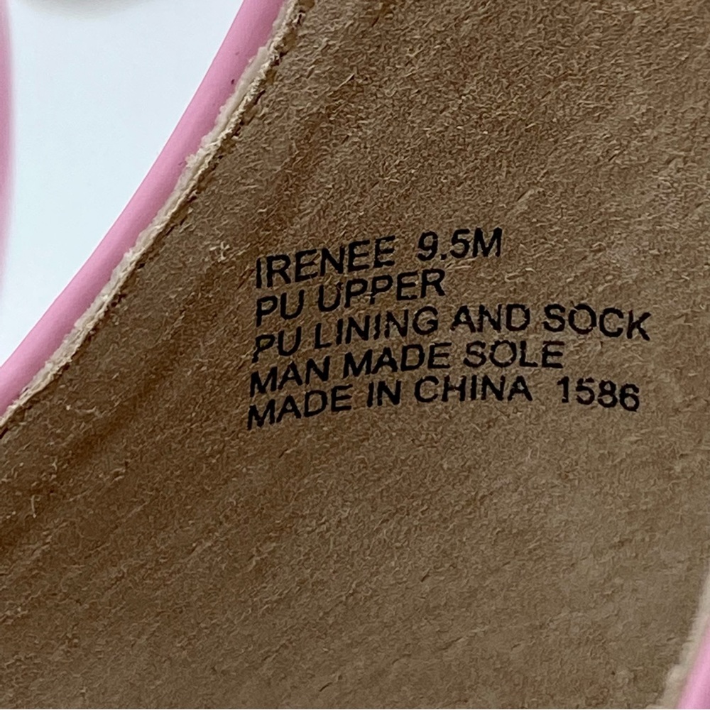Steve Madden Pink Patent Irenee Ankle Strap Sandal Size 9.5 - Picture 13 of 15